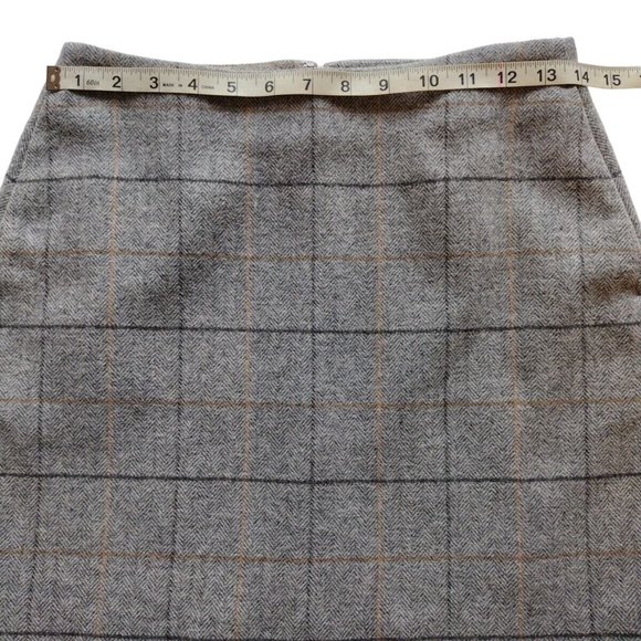 Uniqlo Skirt Womens 2 Mini Pockets Wool Blend Lined - Picture 3 of 16